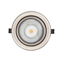 LED Furniture recessed luminaire DOWNLIGHT N 5022, � 6.8cm, COB, 3.3W, 3000K, swiveling, brushed nickel