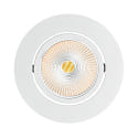 downlight 5068 ECO FLAT SCCT 38� DIM C round, swivelling, CCT Switch IP40, white matt dimmable