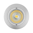 recessed downlight ECO FLAT 5068R DIM / 38� round, CCT Switch, dimmable IP40, chrome matt dimmable