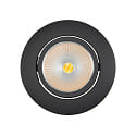 downlight 5068 ECO FLAT SCCT 38� DIM C round, swivelling, CCT Switch IP40, black matt dimmable