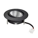 nobil� downlight 5068 ECO FLAT SCCT 38� DIM C round, swivelling, CCT Switch IP40, black matt dimmable