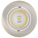 downlight 5068 ECO FLAT SCCT 38� DIM C round, swivelling, CCT Switch IP40, brushed nickel dimmable