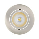 recessed downlight ECO FLAT 5068R DIM / 38� round, CCT Switch, dimmable IP40, brushed nickel dimmable