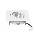 nobil� downlight 5068Q ECO FLAT SCCT 38� DIM C square, swivelling, CCT Switch IP40, white matt dimmable