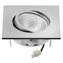 nobil� downlight 5068Q ECO FLAT SCCT 38� DIM C square, swivelling, CCT Switch IP40, chrome matt dimmable