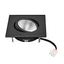 nobil� downlight 5068Q ECO FLAT SCCT 38� DIM C square, swivelling, CCT Switch IP40, black matt dimmable