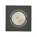 recessed downlight ECO FLAT 5068Q DIM / 38� round, CCT Switch, dimmable IP40, black matt dimmable