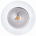 Recessed LED spot 5068 ECO FLAT, IP44, round, 350mA, 8W 3000K 700lm 38�, CRi>90, dimmable, matt white