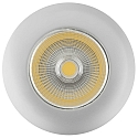 Recessed LED spot 5068 ECO FLAT, IP44, round, 350mA, 8W 4000K 750lm 38�, CRi>90, dimmable, matt chrome