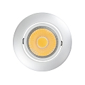 Recessed LED downlight A 5068 T FLAT, � 8.8cm, COB, 8W 2700K 38�, swivelling, matt chrome