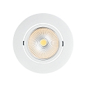 recessed luminaire 5068 ECO FLAT BIO dimmable IP40, clear, white matt dimmable 8W 530lm 4000K CRI 97