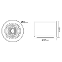 nobil� spot 5068 ECO DOB round IP40, black matt dimmable
