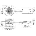 nobil� spot 5068 ECO DOB round IP40, chrome dimmable