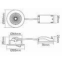 nobil� downlight 5068 ECO DOB round, swivelling, incl. driver, set of 1 IP40, black matt dimmable