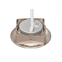 nobil� downlight 5068 ECO DOB round, swivelling IP40, brushed nickel dimmable