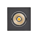 downlight 5068Q ECO DOB square IP40, black matt dimmable
