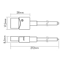 nobil� Accessories for Flexible LED SMD 5050/5630 - IP67 connection cable, set of 5