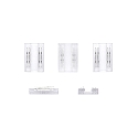connector set of 5, transparent