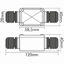 nobil� Distribution box 2-fold, IP67, with PG screw connection M20