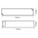 nobil� LED driver EL-17-350 IP67, 3 - 16.8W, constant voltage 350mA, 180-264ac, sec. 6-48Vdc, white