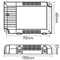 nobil� LED driver with constant voltage EL-25 Uni 350-1050, DALI dimmable