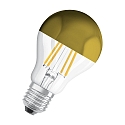 top mirrored lamp standard CLASSIC MIRROR A60 CL GOLD switchable A60 clear E27 4W 400lm 2700K 300� CRI 80-89 