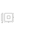 Ledvance ceiling luminaire SMART+ ORBIS STELLA 485X485MM RGB + TW square, tunable white, RGB, controllable via WLAN / WIFI IP20, dimmable