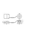 Ledvance downlight SP FIX P 8W 940 PS DIM IP44 WT rigid, with switch, multipower, set back IP44/IP20, white