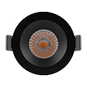 Ledvance downlight SP FIX P 8W 930 PS DIM IP44 BK rigid, with switch, multipower, set back IP44/IP20, black