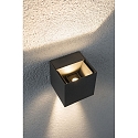 Paulmann Paulmann Wall luminaire LED Cybo square, 2x3W, 8x8cm, gray