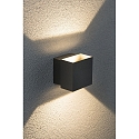 Paulmann Paulmann Wall luminaire LED Cybo square, 2x3W, 10x10cm, gray