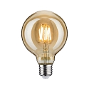 Paulmann LED Vintage Globe, 95, 6W, E27, gold, gold light, dimmable