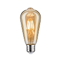 Paulmann LED Vintage Lamp ST64, 6W, E27, gold, gold light, dimmable