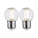 filament lamp drop P45 set of 2 E27 5W 470lm 2700K CRI >80 