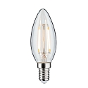 LED Filament Candle lamp B35, 230V, E14, 2.6W 2700K 250lm, not dimmable, glass clear