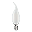 Paulmann LED Filament Candle lamp wind gust, 230V, E14, 2.6W 2700K 250lm, not dimmable, satin