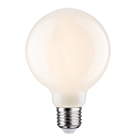 Paulmann LED Filament Globe Lamp G95, 230V, E27, 7.5W 2700K 806lm, dimmable, glass opal