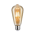LED Filament Edison Lamp ST64, 230V, E27, 6.5W 2500K 680lm, gold glass clear