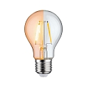 Paulmann LED Deco Filament Pear Lamp ORANGE NonDim, 230V, E27, 1W 2000K 100lm, glass clear