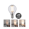 LED Filament Drop Lamp P35, 230V, E14,  5W 2700K 432lm, 3-step dimmable, clear