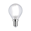 LED Filament Drop Lamp P45, 230V, E14, 5W 6500K 470lm, dimmable, matt