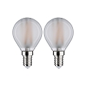 Paulmann filament lamp drop P45 set of 2 E14 4,5W 470lm 2700K CRI >80 