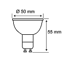 Paulmann LEDspot PAR16 GOLD LIGHT switchable, insect friendly PAR16 clear GU10 4,3W 320lm 2200K 38� CRI >80  clear