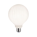 filament lamp globe GLOBE G125 WHITE LAMPION V3 ribbed G125 matt E27 4,3W 400lm 3000K CRI >80 dimmable