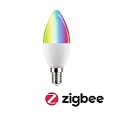 Paulmann WIFI LED Smart light bulb RGBW ZigBee controllable E14 5W 470lm 2200-6500K CRI 80-89 dimmable