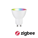 WIFI LED Smart light bulb RGBW ZigBee controllable GU10 4,8W 350lm 2200-6500K 38� CRI 80-89 dimmable