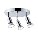 Paulmann ceiling luminaire CAROLINA 3 flames GU10 IP44, chrome 