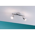 Paulmann ceiling luminaire CAROLINA 2 flames GU10 IP44, chrome 