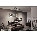 Paulmann spot DAVY 3 flames E27, chrome, black matt dimmable