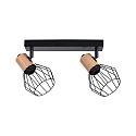 spot LANKA 2 flames E14, black dimmable